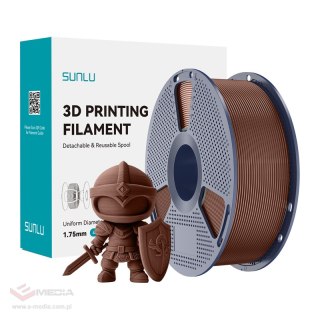 Filament SUNLU PLA+ 1.75mm 1kg (czekoladowy)