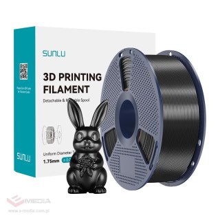 Filament SUNLU PLA+ Silk 1.75mm 1kg (czarny)