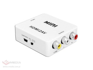 Konwerter sygnału gniazdo HDMI - gniazdo AV - CHINCH CVBS + AUDIO LXHD129