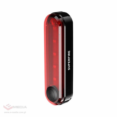 Lampka rowerowa tylna SUPERFIRE BTL01 230mAh USB