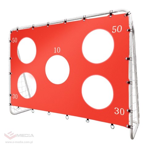 Bramka piłkarska do piłki nożnej dla dzieci treningowa 2w1 + mata celności 215 x 153 x 76 cm