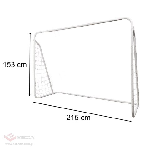 Bramka piłkarska do piłki nożnej dla dzieci treningowa 2w1 + mata celności 215 x 153 x 76 cm