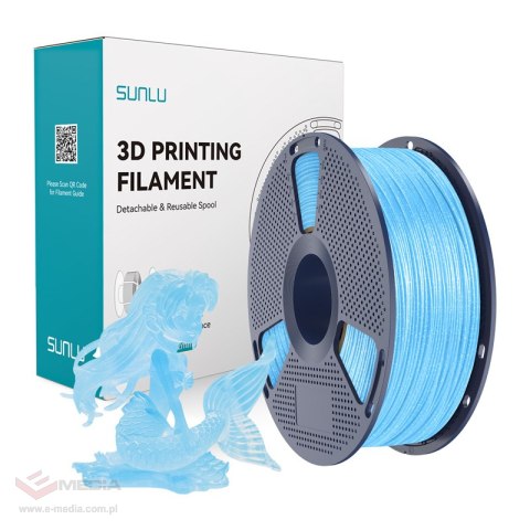 Filament SUNLU PLA 1.75mm 1kg (błyszczący niebieski)