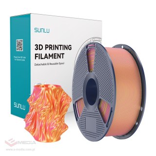 Filament SUNLU PLA+ Silk Dual Color 1.75mm 1kg (różowo-złoty)