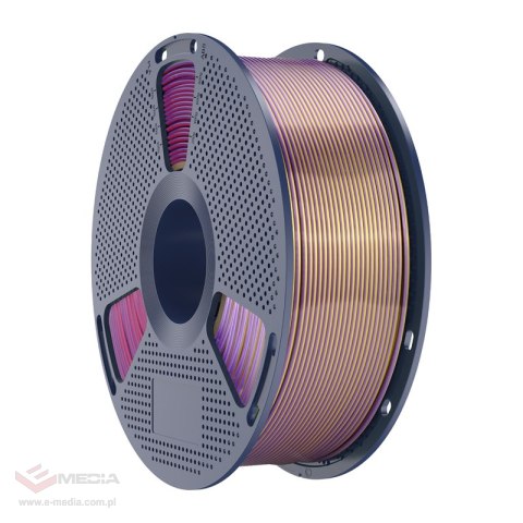 Filament SUNLU PLA+ Silk Forth-Color 1.75mm 1kg (niebiesko-fioletowo-czerwono-złoty)