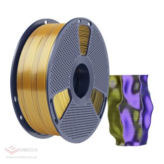 Filament SUNLU PLA+ Silk Tri-Color 1.75mm 1kg (czarno-złoto-fioletowy)