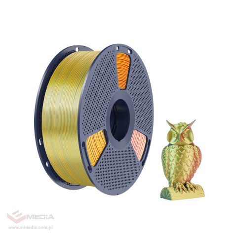 Filament SUNLU PLA+ Silk Tri-Color 1.75mm 1kg (czerwono-żółto-zielony)