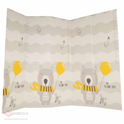 Mata edukacyjna piankowa dwustronna składana 150x200cm drzewa misie