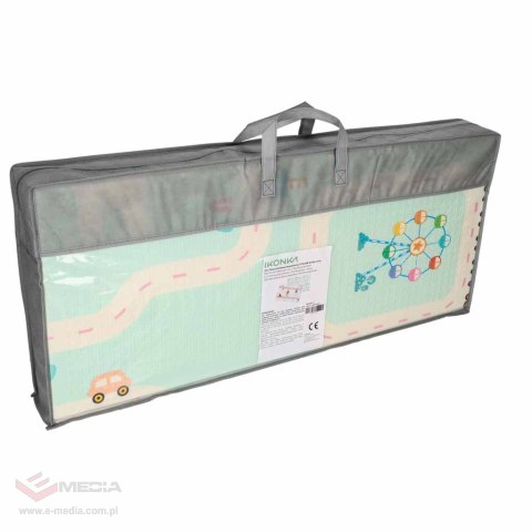 Mata edukacyjna piankowa dwustronna składana pandy ulica 180 x 200cm
