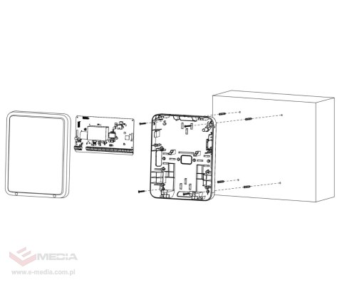 BEZPRZEWODOWY EKSPANDER WE/WY PRZEWODOWYCH ARM9A4-P-W2(868) DAHUA