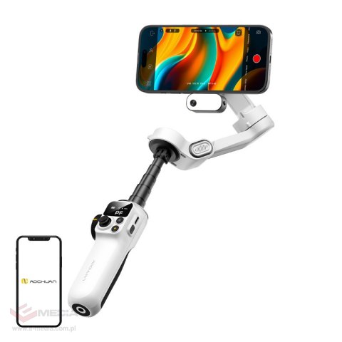 Gimbal AOCHUAN P2 z czujnikiem AI (biały)
