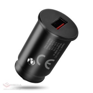 Ładowarka samochodowa everActive CC-15QC z gniazdem USB QC3.0 18W + kabel USB-C 1m