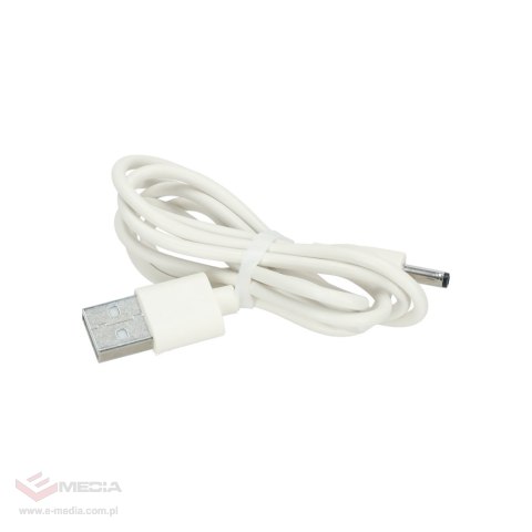 Lampka nocna dla dzieci silikonowa dotykowa miękka USB biała kotek leżący