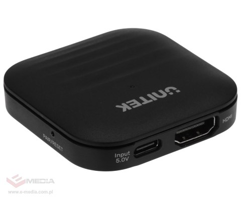 BEZPRZEWODOWY EXTENDER HDMI V1184A01 2.4 GHz + 5 GHz UNITEK