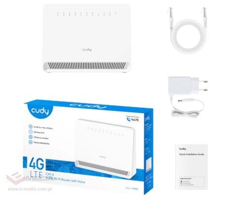 PUNKT DOSTĘPOWY 4G LTE + ROUTER LT400V 2.4 GHz 300 Mb/s CUDY