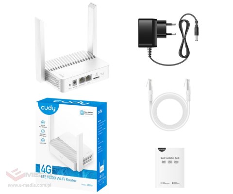 ROUTER 4G LTE LT300 2.4 GHz, 300 Mb/s CUDY
