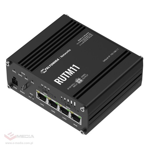 ROUTER 4G LTE RUTM11 Dual SIM Wi-Fi 5, : 2.4 GHz, 5 GHz, 867 Mb/s Teltonika