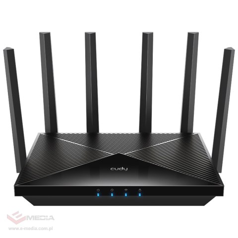 ROUTER WR11000 Wi-Fi 7 2.4 GHz, 5 GHz, 6 GHz 688 Mb/s + 4324 Mb/s + 5765 Mb/s CUDY