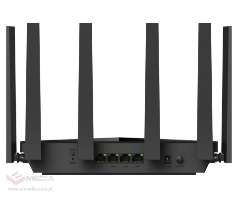 ROUTER WR11000 Wi-Fi 7 2.4 GHz, 5 GHz, 6 GHz 688 Mb/s + 4324 Mb/s + 5765 Mb/s CUDY