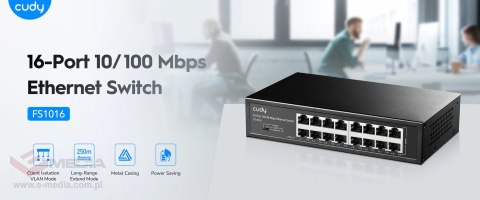 SWITCH FS1016 16-PORTOWY CUDY