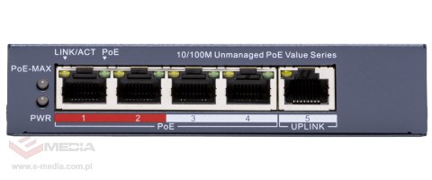 SWITCH POE DS-3E0105P-E/M(C) 4-PORTOWY Hikvision
