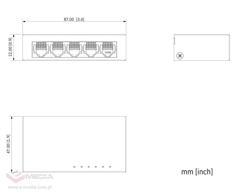 SWITCH SG1005-EUR 5-PORTOWY DAHUA