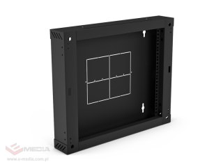 Sekcja tylna (zawiasowa / uchylna) do szafek SW-9U-600-450-01-C , czarna 150mm ALANTEC