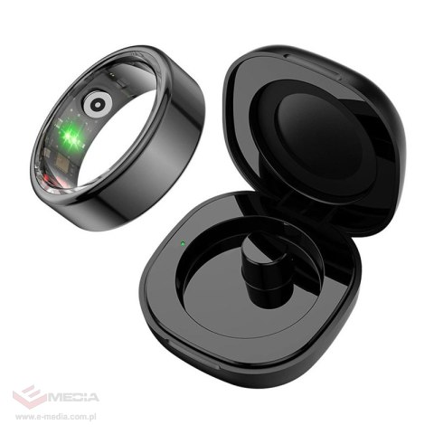 Smartring COLMI R02 rozmiar 12 21.3mm (czarny) + etui ładujące