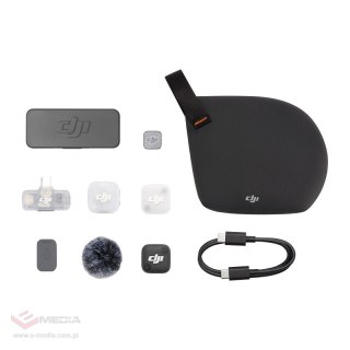 System mikrofonów bezprzewodowych DJI Mic Mini 2 (1 TX + 1 Mobile RX + Etui ładujące)