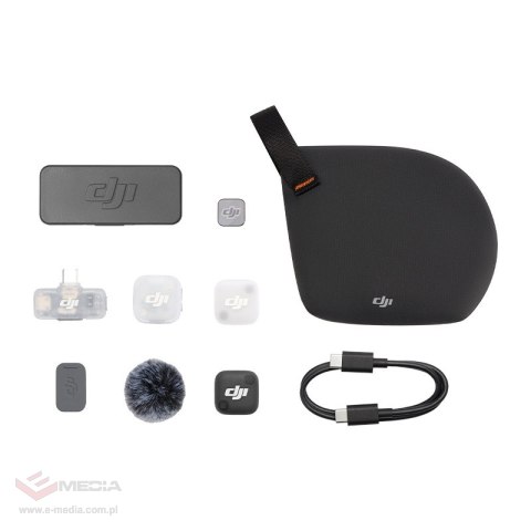 System mikrofonów bezprzewodowych DJI Mic Mini 2 (1 TX + 1 Mobile RX + Etui ładujące)