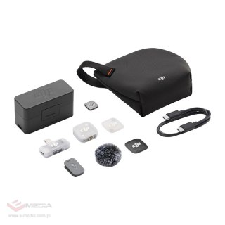 System mikrofonów bezprzewodowych DJI Mic Mini 2 (1 TX + 1 Mobile RX + Etui ładujące)