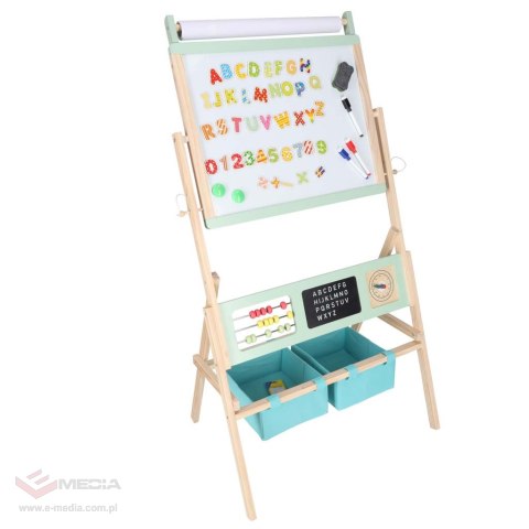 Tablica magnetyczna kredowa dwustronna LULILO Kredo kredy markery magnesy kosze