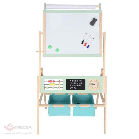 Tablica magnetyczna kredowa dwustronna LULILO Kredo kredy markery magnesy kosze