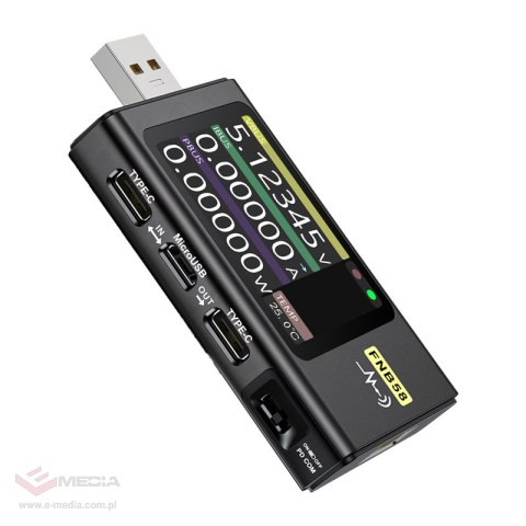 Tester portu USB FNIRSI FNB58 Czarny