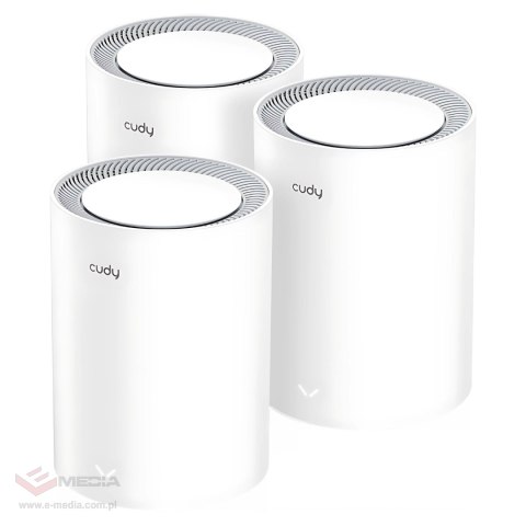 DOMOWY SYSTEM WI-FI MESH M3000(3-PACK) Wi-Fi 6 2.4 GHz, 5 GHz, 574 Mb/s + 2402 Mb/s CUDY