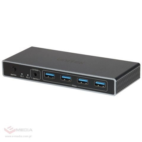 PRZEŁĄCZNIK HDMI + USB KVM V1309AGY01-EU 4K UHD UNITEK