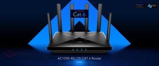 ROUTER 4G LTE LT700 2.4 GHz, 5 GHz LTE Cat. 6 300 Mb/s + 867 Mb/s CUDY