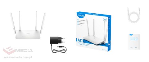 ROUTER WR1300 2.4 GHz, 5 GHz 300 Mb/s + 867 Mb/s CUDY