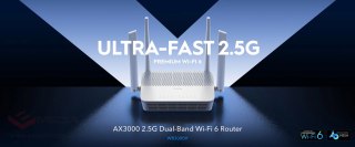 ROUTER WR3000H Wi-Fi 6 2.4 GHz, 5 GHz 574 Mb/s + 2402 Mb/s CUDY