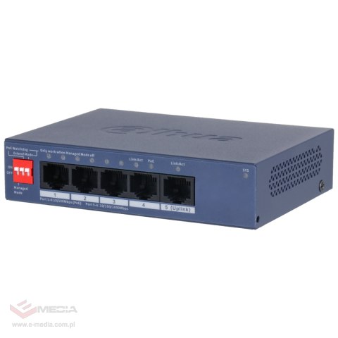 SWITCH POE CS4005-4ET1GT-36 4-PORTOWY DAHUA