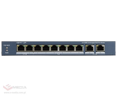 SWITCH POE DS-3E0310HP-E(C) 8-PORTOWY Hikvision