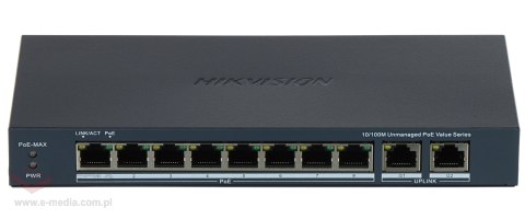 SWITCH POE DS-3E0310P-E/M(B) 8-PORTOWY Hikvision