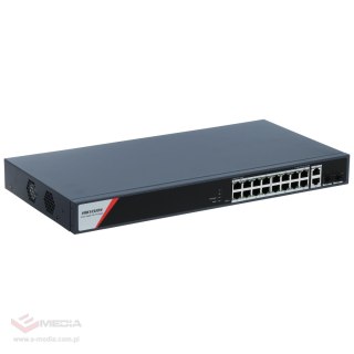 SWITCH POE DS-3E1520HP-SI-16P2T2F 16-PORTOWY SFP Hikvision
