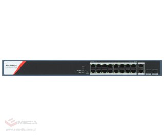 SWITCH POE DS-3E1520HP-SI-16P2T2F 16-PORTOWY SFP Hikvision