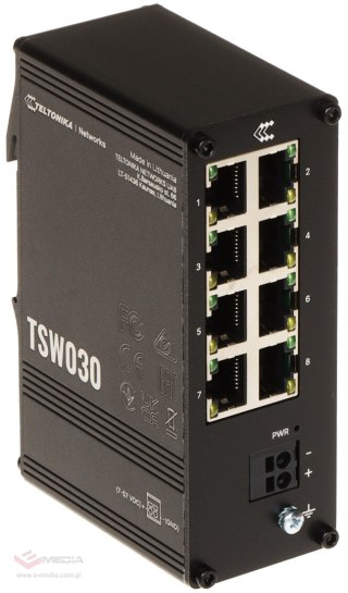 SWITCH PRZEMYSŁOWY TSW030 8-PORTOWY Teltonika