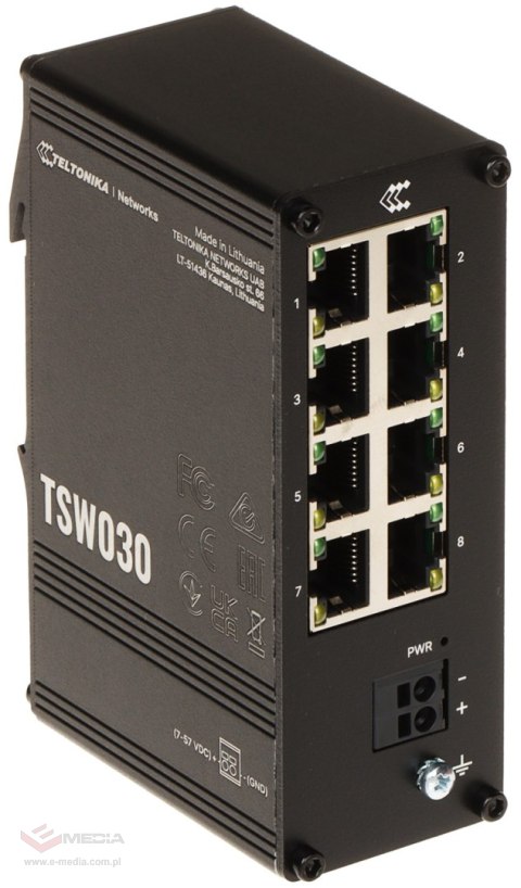 SWITCH PRZEMYSŁOWY TSW030 8-PORTOWY Teltonika