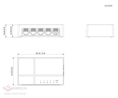 SWITCH SG1008L-EUR 8-PORTOWY DAHUA
