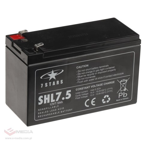 AKUMULATOR 12V/7.5AH-7STARS