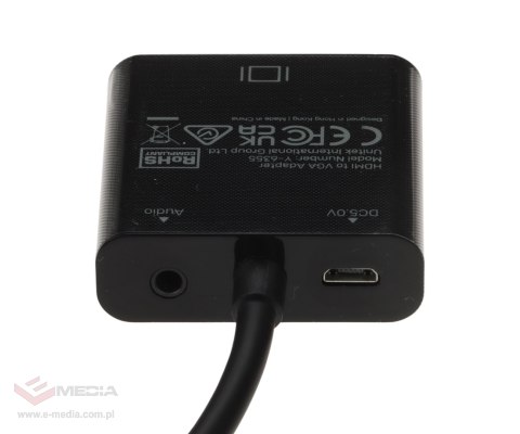 KONWERTER HDMI NA VGA Y-6355 + AUDIO + ADAPTERY MICRO I MINI HDMI UNITEK