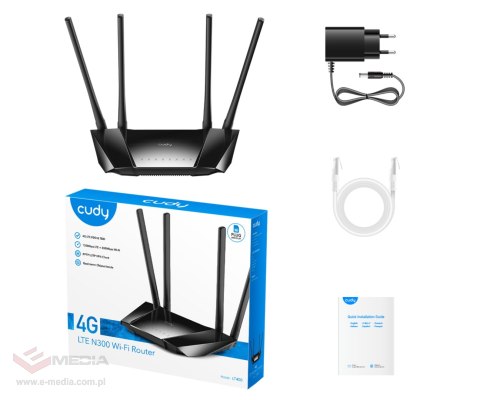 PUNKT DOSTĘPOWY 4G LTE +ROUTER LT400 2.4 GHz 300 Mb/s CUDY